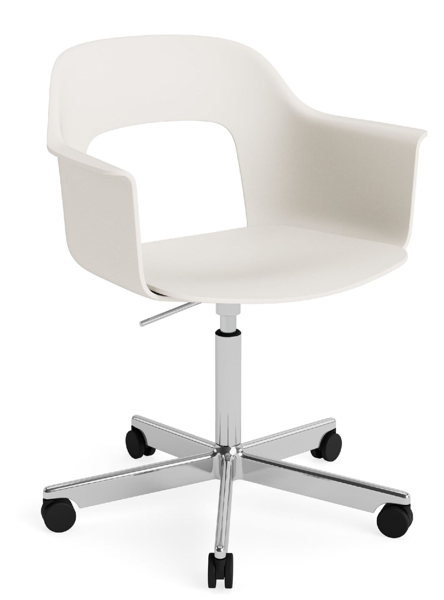 Layout Armchair 241 Armchair 5-star base swivel mechanism with gas spring Hay 